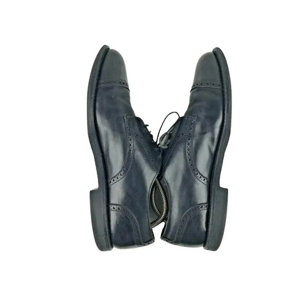 Allen Edmonds Mens Black Leather Lace Up Wingtip Brogue Dress Shoes Size US 10 D - Picture 6 of 9